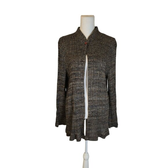 En Focus Studio VTG Cardigan Sweater Size 18 Brown Preppy Career Casual 90s Y2K - Picture 1 of 8